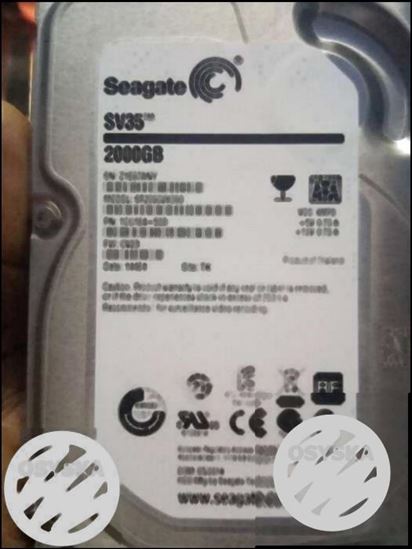 Gray Seagate SV35 2000 GB Hard Disk Drive