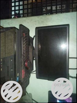 Black Flat Screen Computer Monitor