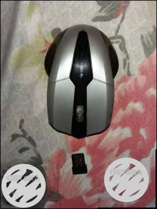 Gray And Black Zebronics Wireless Computer Mouse