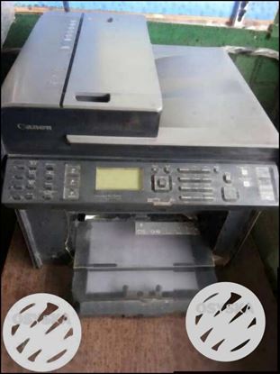 Black And Gray Canon Photocopier Machine