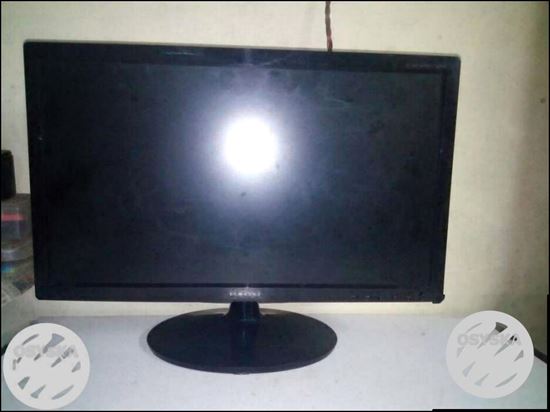 Black Samsung Flat Screen Computer Monitor