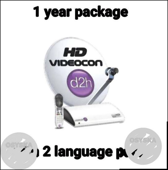 Videocon and Dishtv 1 year plan and sundirect 1month package