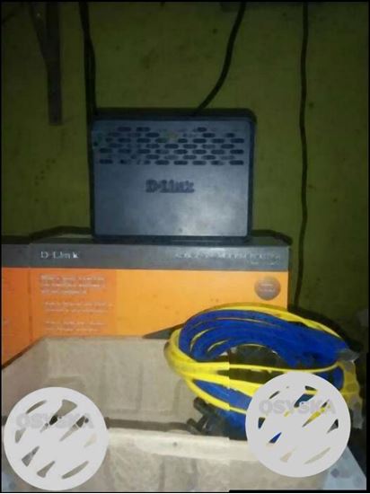 Black D-Link Router With Box