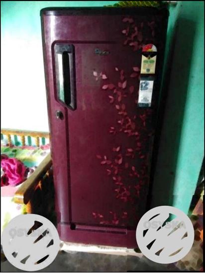 Red And Black Single-door Refrigerator