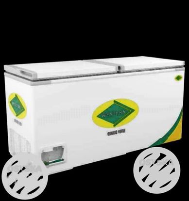 White Western 525H 2-door Deep Freezer. ice cream & meat & fish