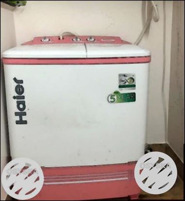 Haier Semi Automatic washing machine for sale.