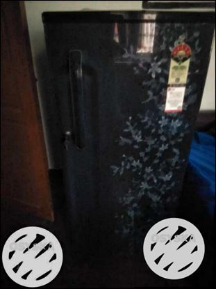 Dark Blue flower design Single-door Refrigerator LG